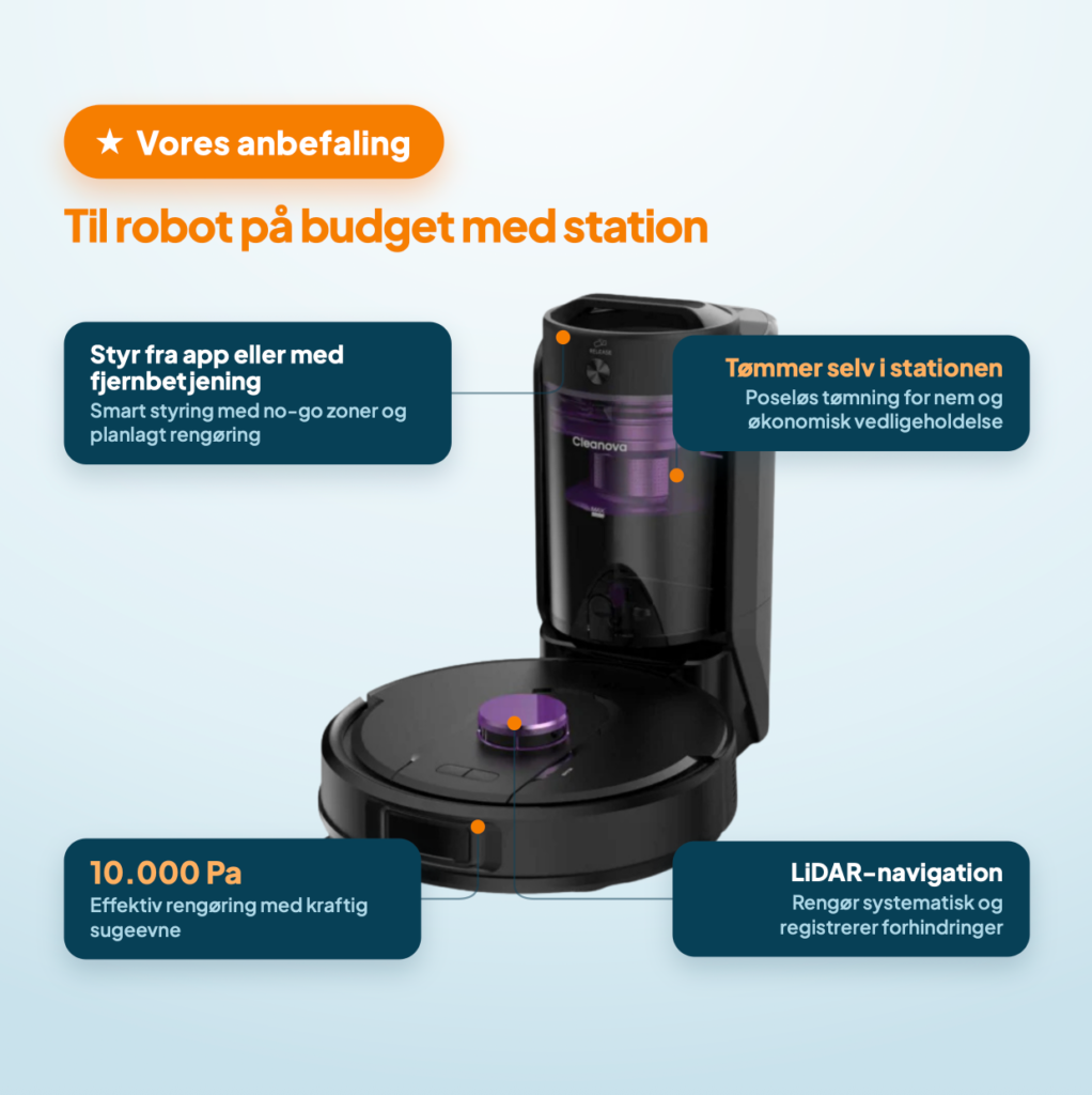 bedste robotstøvsuger til prisen billig bedst i test